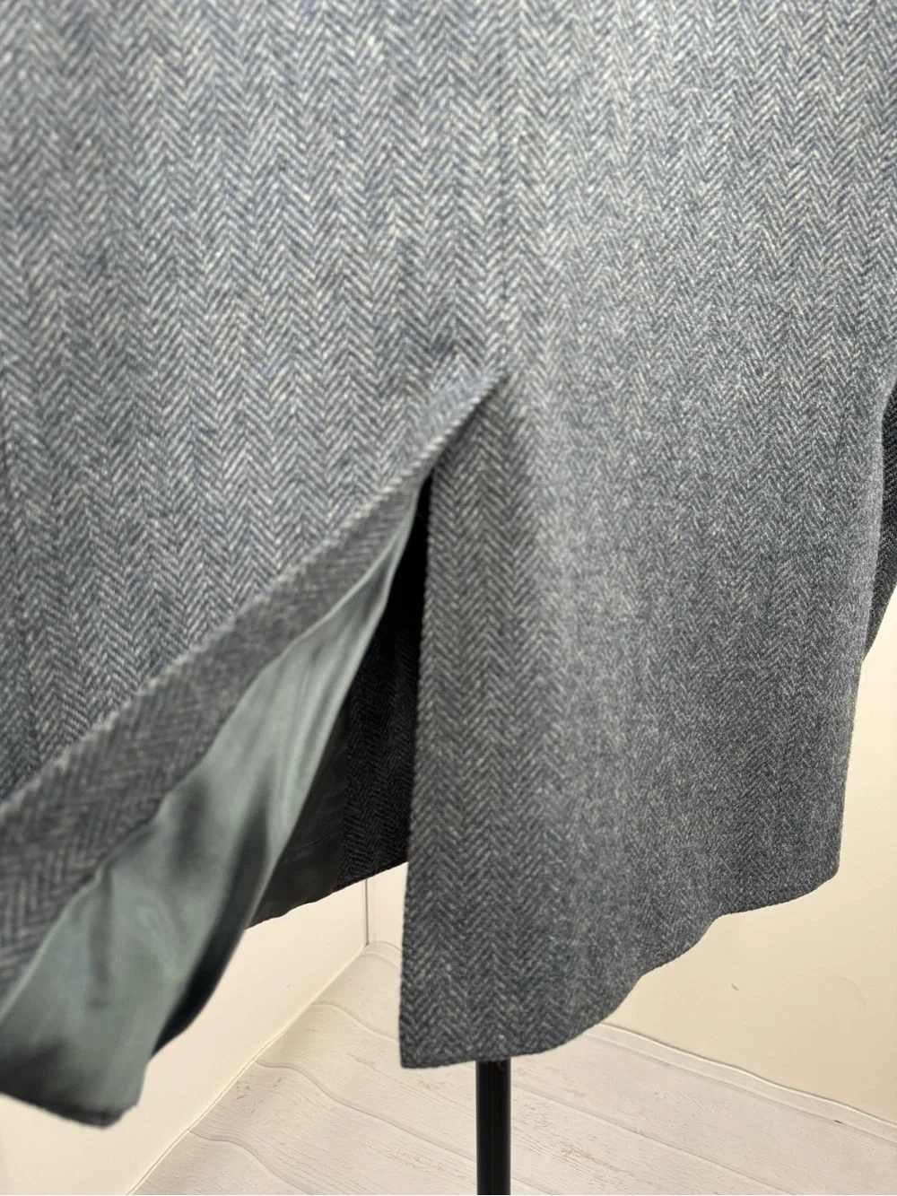 Kuppenheimer Men's Grey Herringbone Wool Sport Coat 100% Wool USA
